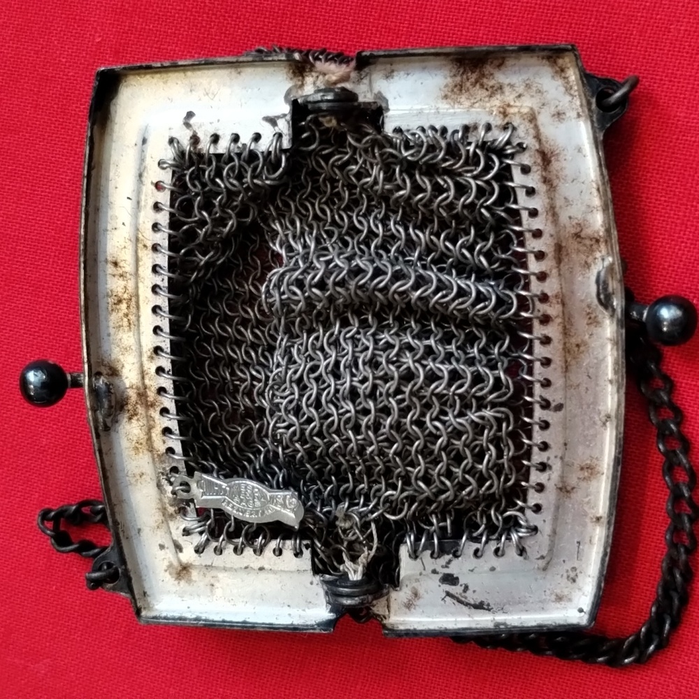 Vintage Metal Mesh Bags Purse - Whiting & Davis Co. - Picture 8 of 12
